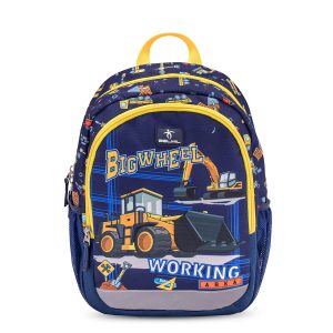 Kiddy Plus Kindergartenrucksack Big Wheel 3-6 Jährige Kinder Rucksack