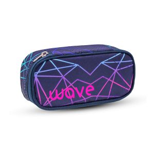 Schlamperbox für Kinder Federtasche "Stripes Purple" Federmappe