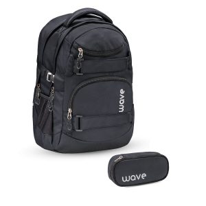 Rucksack Infinity Schulrucksack Set 2 tlg. "Black"