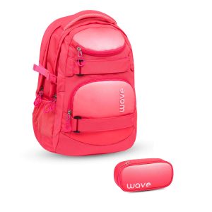 Rucksack Infinity Schulrucksack Set 2 tlg. "Ombre Coral Paradise"