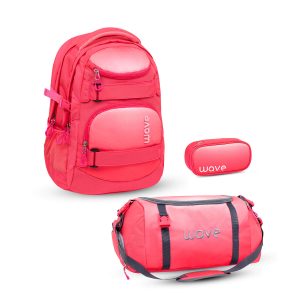 Rucksack Infinity Schulrucksack Set 3 tlg. "Ombre Coral Paradise"