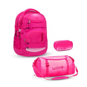Rucksack Infinity Schulrucksack Set 3 tlg "Ombre Light Pink"