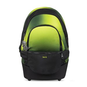 2-IN-1 Schultasche & Gürteltasche 2-teilig Ranzen Black Green Rucksack
