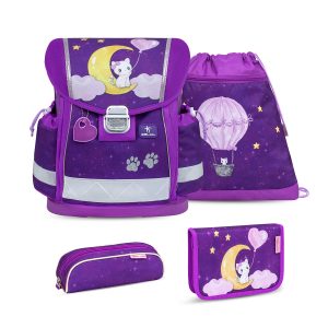 Rucksack Classy ergonomisches Schulranzen-Set 4-teilig mit Brustgurt