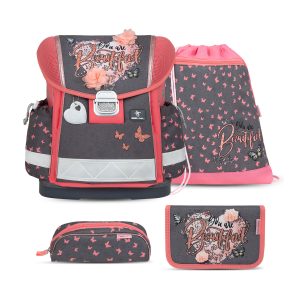 Rucksack Classy ergonomisches Schulranzen-Set 4-Teile "Bloomy Blossom"
