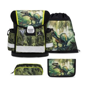 Rucksack Classy ergonomisches Schulranzen-Set 4-teilig "Lost World"