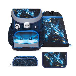 Rucksack Mini-Fit ergonomisches Schulranzen-Set 4-teilig "Fastline"