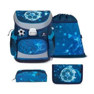 Rucksack Mini-Fit ergonomisches Schulranzen-Set 4-teilig "Footballers"