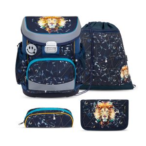 Rucksack Mini-Fit ergonomisches Schulranzen-Set 4-teilig "Lion"