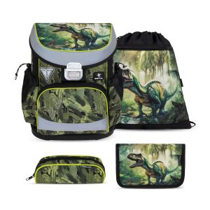 Rucksack Mini-Fit ergonomisches Schulranzen-Set 4-teilig "Lost World"