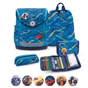 Rucksack Compact Plus Premium Schulranzen Set 5-t. Baltic Federtasche