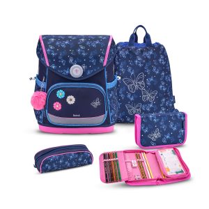 Rucksack Compact Plus Premium Schulranzen Set 4-teilig Sapphire Tasche