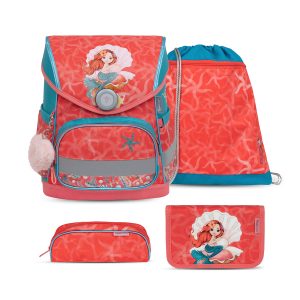 Rucksack Compact ergonomisches Schulranzen-Set 4-teilig "Sea Queen"