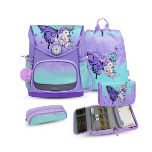 Rucksack Compact Plus Premium Schulranzen Set 4-teilig Serenity Tasche