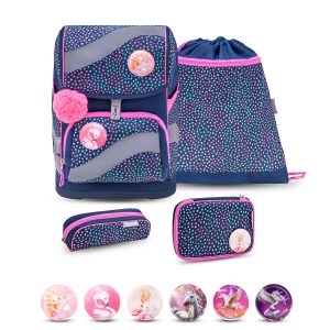 Rucksack Smarty ergonomisches Schulranzen Set 5-t. Amazing Polka Dot 2