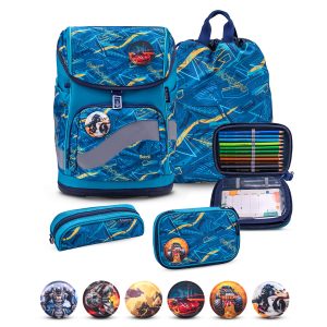Rucksack Smarty Plus Premium Schulranzen Set 5-t. Baltic Federtasche