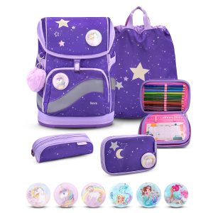 Rucksack Smarty Plus Premium Schulranzen Set 5-t. Dahlia Federtasche