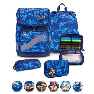 Rucksack Smarty Plus Premium Schulranzen Set 5-t. Glacier Blue Tasche