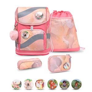 Rucksack Smarty ergonomisches Schulranzen Set 5-teilig Marble Tasche