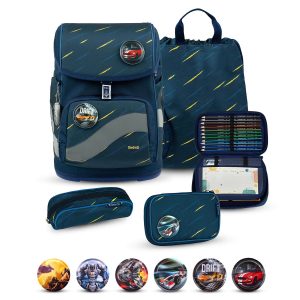 Rucksack Smarty Plus Premium Schulranzen Set 5-teile Orion Blue Tasche