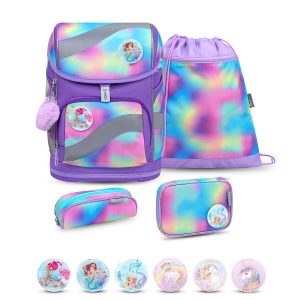 Rucksack Smarty ergonomisches Schulranzen Set 5-teilig Rainbow Color
