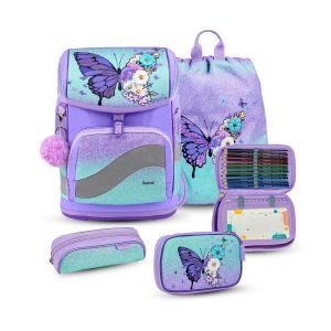Rucksack Smarty Plus Premium Schulranzen Set 4-t. Serenity Federtasche