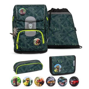 Rucksack Motion ergonomisches Schulranzen Set 5-teilig Green Splash