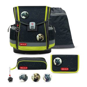 Rucksack Classy Plus ergonomisches SchulranzenSet 5-tei. Mountain Lime