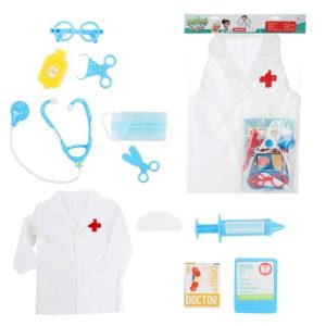 Arzt Verkleidungsset Doktor mit Zubehör und Kittel