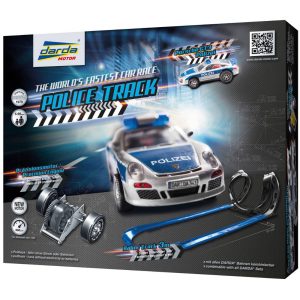 Autorennbahn Polizei Fahrzeug Porsche GT3 3m Rennbahn Rückzugsmotor