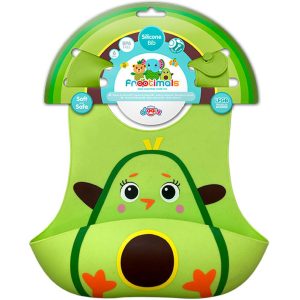 Baby Silikon Laken Lätzchen Avocado