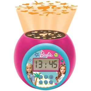 Barbie Projektionswecker LED Farbwechsel Timer-Funktion