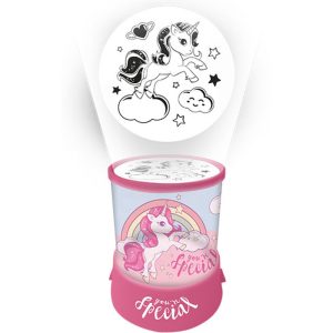 Einhorn Nachtleuchte Projektor projiziert einen Einhorn auf eine Wolke