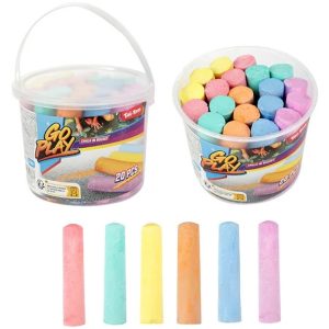 Go Play Strassenmalkreide 20 Kreide im Eimer