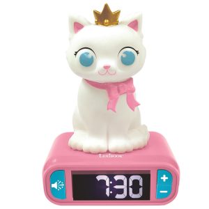 Katzen Wecker mit 3D Nachtlicht-Figur und besonderen Klingeltönen