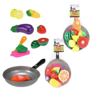 Kinder Küche Bratpfanne mit Lebensmittel