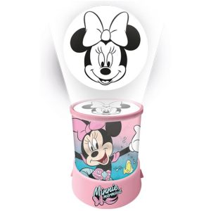 Kinder Projektor als Tischlampe Minnie Mouse Lampe