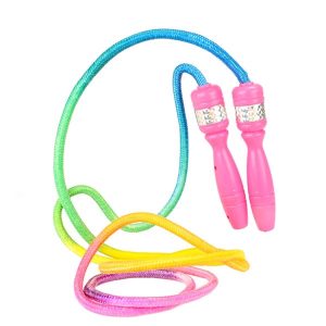 Kinder-Springseil in Regenbogenfarben