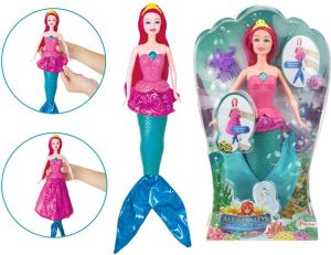 Meerjungfrau mit wechselbarem Kleid 30 cm