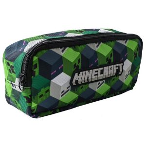 Minecraft Etui Federtasche Federmäppchen Köpfe Motiv