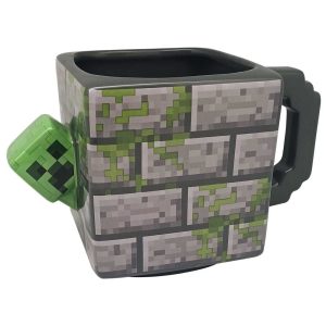 Minecraft 3D-Becher Keramik 290 ml mit 3D Zombie Kopf