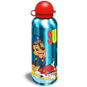 Paw Patrol Aluminium Trinkflasche mit bunten Welpen Motiven