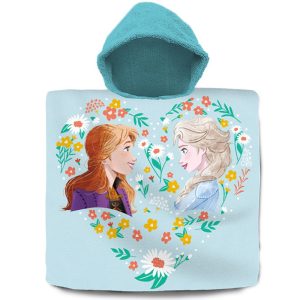 Poncho Baumwolle Disney Frozen Kinder-Handtuch Elsa Anna