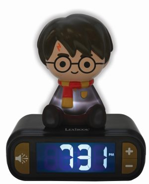 Harry Potter Wecker mit 3D Nachtlicht-Figur und besonderen Klingeltönen