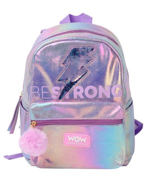 Rucksack metallic Effekt 32 cm WOW Generation