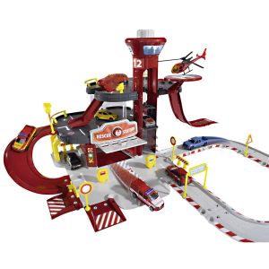 Rettungskräfte Garage Feuerwehr Polizei Rettungswagen Hubschrauber