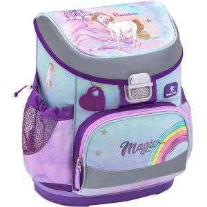 Rucksack ergonomisches Schulranzen-Set 4-Teile "Rainbow Unicorn Magic"