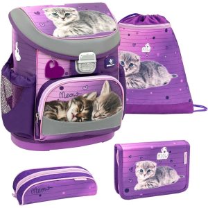 Rucksack Mini-Fit ergonomisches Schulranzen-Set 4-teilig "Little Caty"