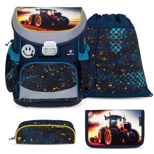 Rucksack Mini-Fit ergonomisches Schulranzen-Set 4-teilig "Tractron"