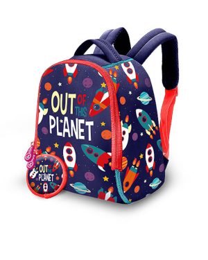 Rucksack mit einem Weltraummotiv aus Neopren